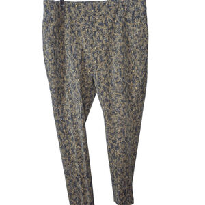 Soft Surroundings Floral Printed Stretch Pull-On Pants – Size 2X
Blue/Tan Floral